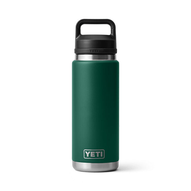 YETI Rambler 26 oz Bottle with Chug Cap - Black Forest Green image number null