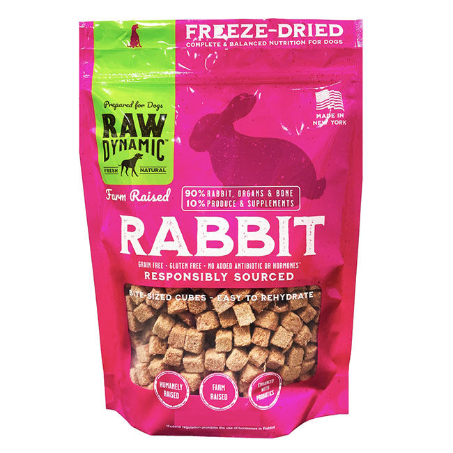 Raw Dynamic Freeze-Dried Raw Dog Food - Rabbit Formula image number null