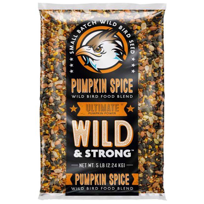 Chirp Wild & Strong Small Batch Wild Bird Seed - Pumpkin Spice Blend - 5 lb image number null