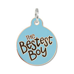 Bad Tags Dog ID Tag - The Bestest Boy - Blue