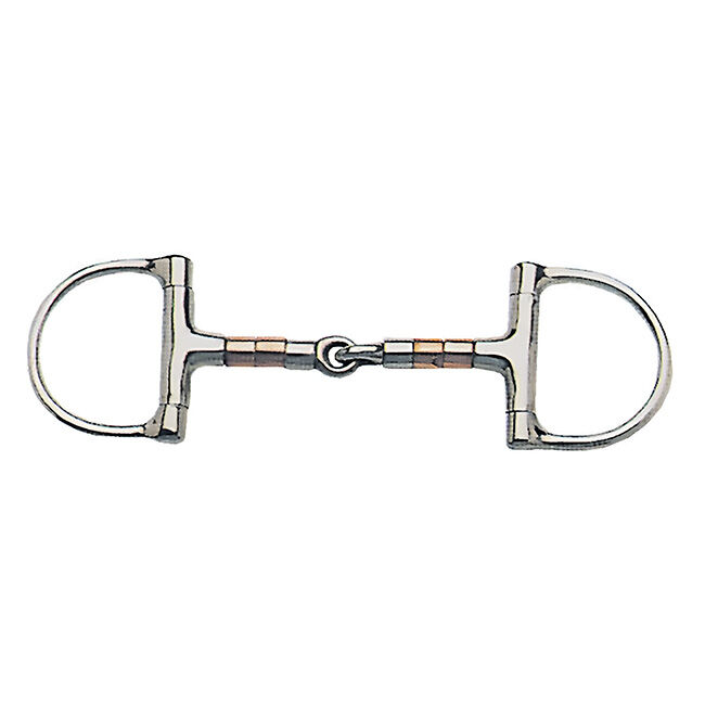 Korsteel Copper & Steel Roller Dee Snaffle Bit image number null