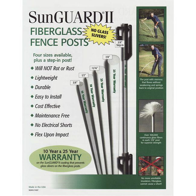 Geotek SunGUARD II Fiberglass Fence Post The Cheshire Horse