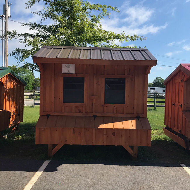 Amish 6X8 Bronze Roof Chicken Coop image number null