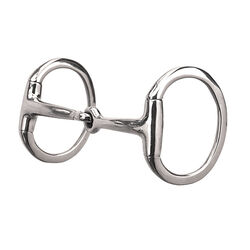 Weaver Equine Eggbutt Snaffle Bit with Solid Mouth
