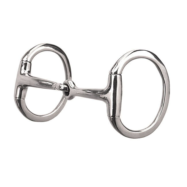 Weaver Equine Eggbutt Snaffle Bit with Solid Mouth image number null