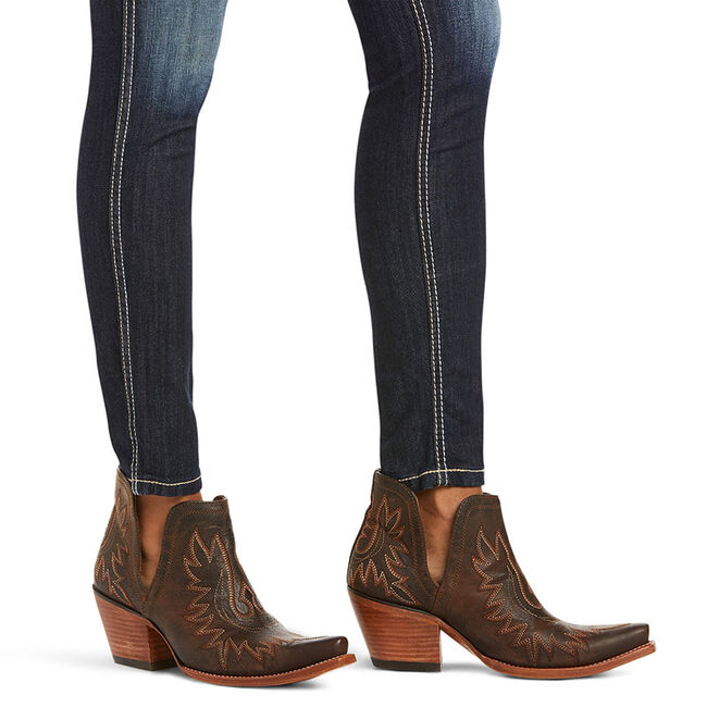 Ariat Women's R.E.A.L. Mid Rise Stretch Outseam Ella Skinny Jean image number null