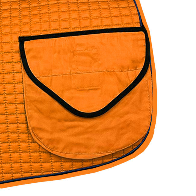 PRI Cotton Square Double Back Trail Riding Pad with Pocket image number null