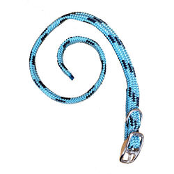 Triple E Soft Touch Flat Braid Dog Collar - Turquoise - Closeout