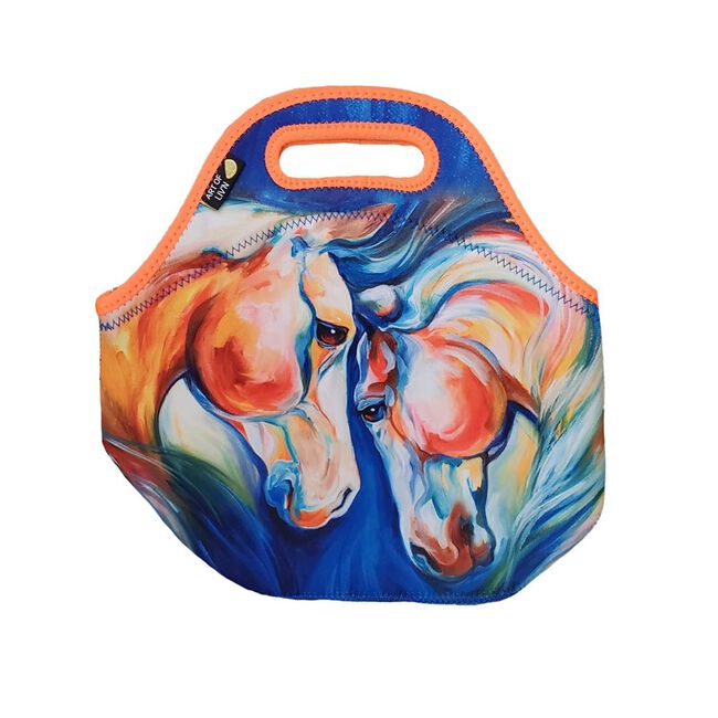 Art Of Riding Lunch Tote - Twin Horses image number null