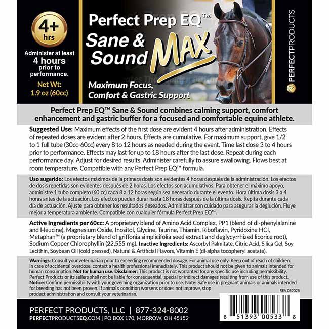 Perfect Products Perfect Prep EQ Sane & Sound MAX Calming Paste - 60 cc Syringe image number null