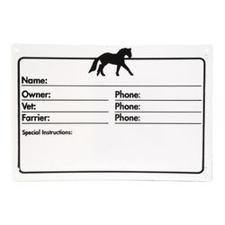 Jacks Manufacturing Stall ID Plaque