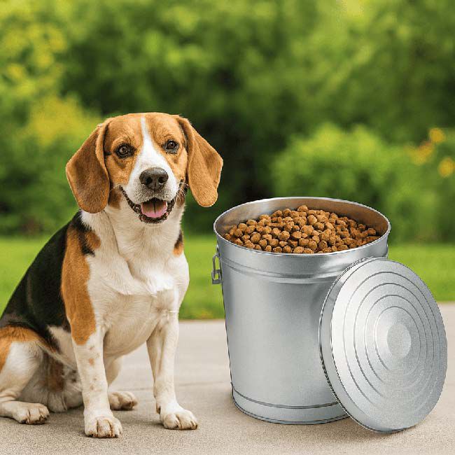 Behrens Galvanized Steel Can with Locking Lid - 10-Gallon Capacity image number null