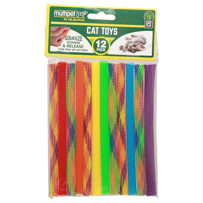Multipet Kitty Straw Toys - 12 -Pack image number null