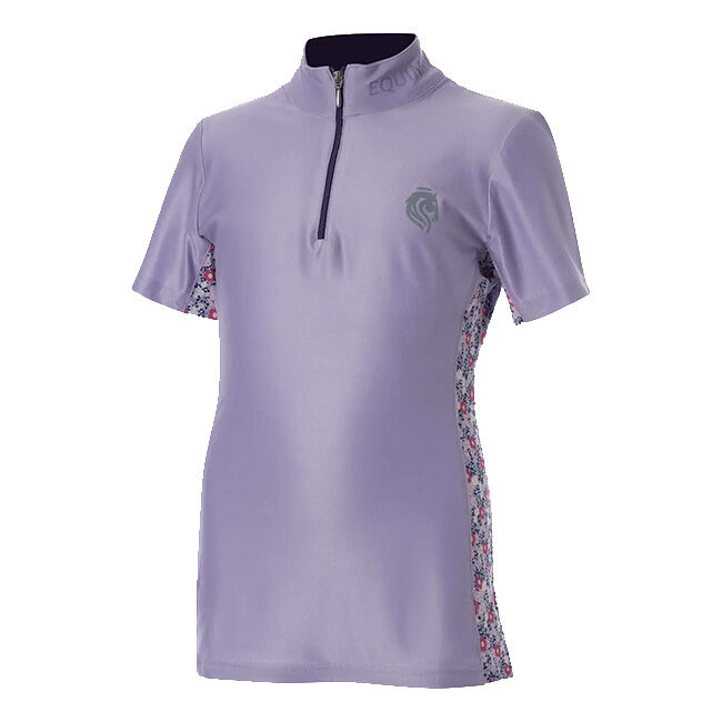 Equinavia Kids' Lena Short Sleeve Quarter Zip Shirt - Lavender image number null