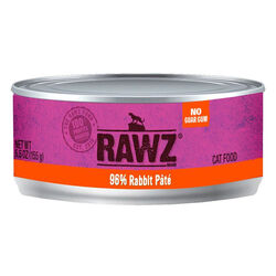 RAWZ Pate Cat Food - 96% Rabbit Recipe - 5.5 oz