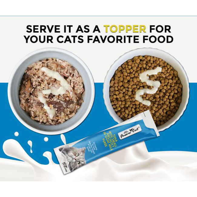 Fussie Cat Puree Tuna with Small Anchovy in Goat Milk - 4-Pack image number null