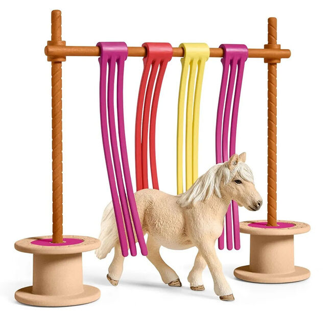 Schleich Pony Curtain Obstacle Toy  image number null