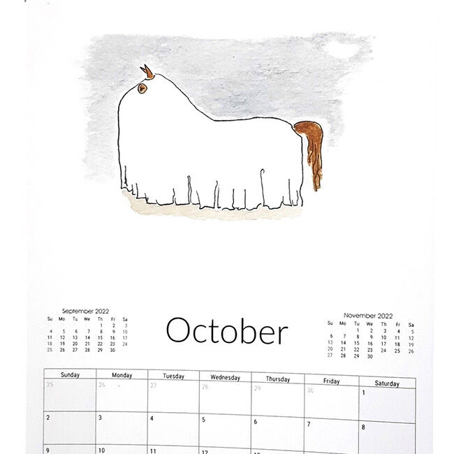 Monthly Missives Calendar - Horse image number null