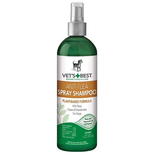 Vet's Best Natural Anti-Flea Easy Spray Dog Shampoo 16 oz  image number null