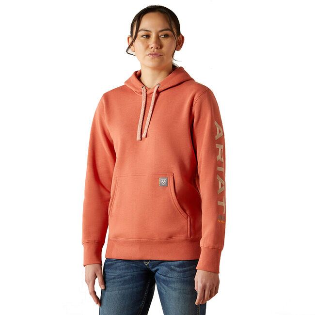 Ariat Women's Rebar Graphic Hoodie - Aragon Heather/Cameo image number null