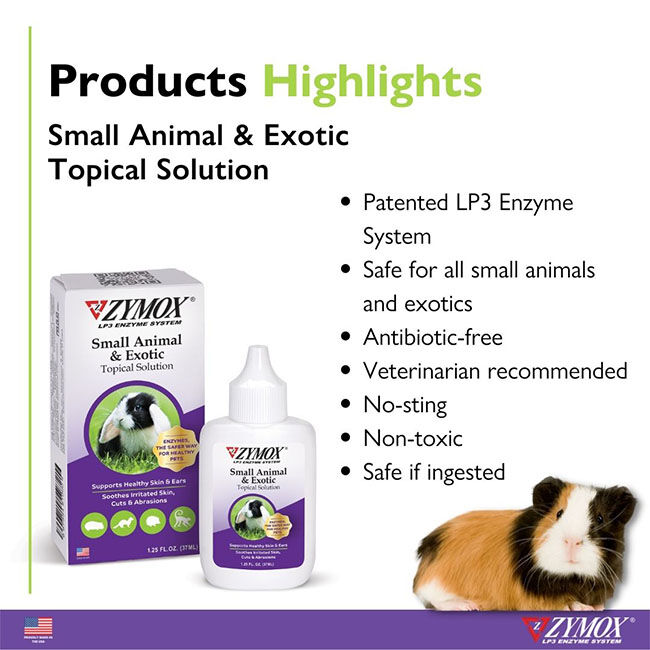 ZYMOX Small Animal & Exotic Topical Solution - 1.25 oz image number null