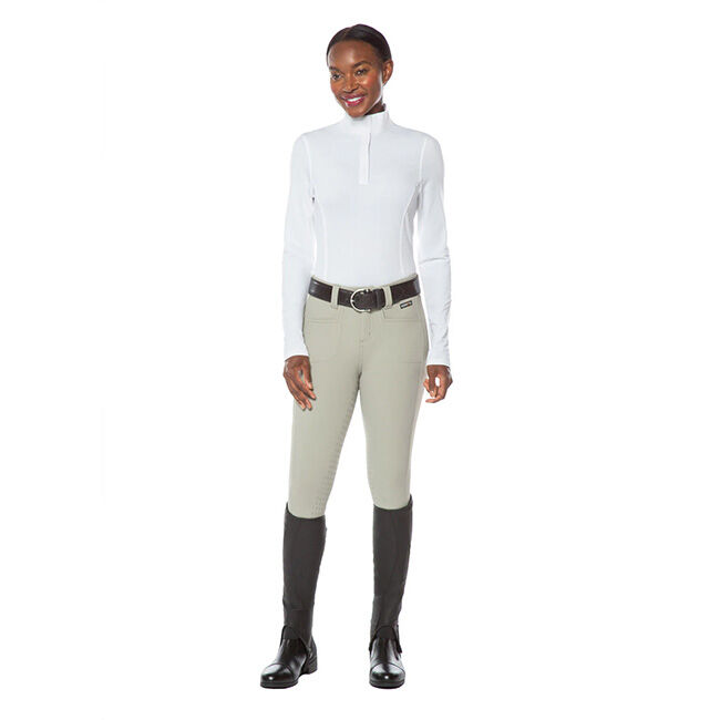 Kerrits Women's 3-Season Tailored Knee Patch Breech - Sand image number null
