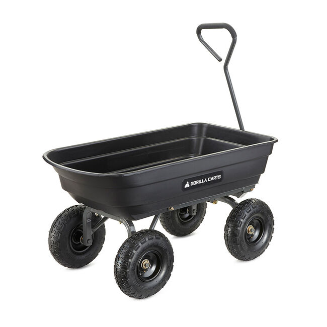 Gorilla Poly Garden Dump Cart - 600-lb Capacity image number null