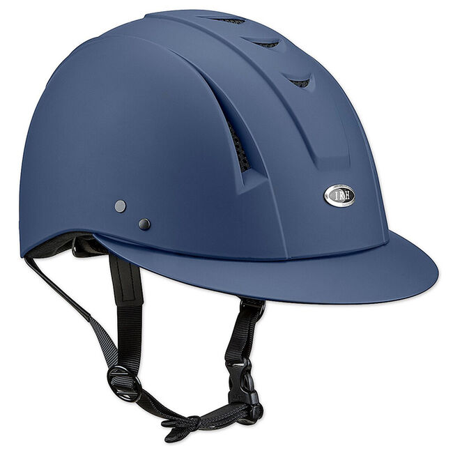 IRH Equestrian Equi-Pro Deluxe Schooling Helmet with Sun Visor - Matte Navy image number null