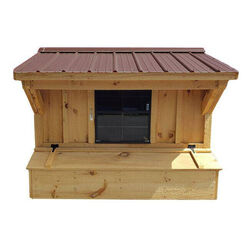 NV Farms 5' x 6' Chicken Coop with Red Metal Roof