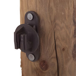 Dare Wood Post Insulator - Black - 25-Pack