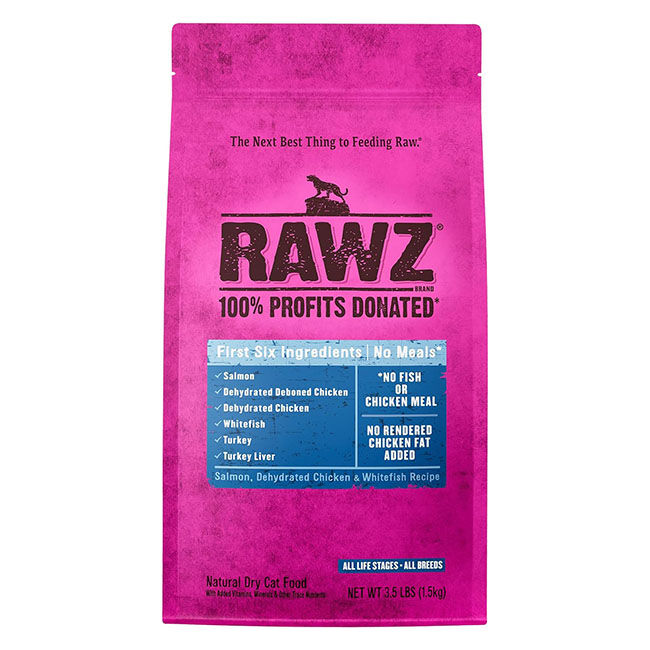 RAWZ Meal-Free Cat Food - Salmon, Dehydrated Chicken & Whitefish Recipe image number null