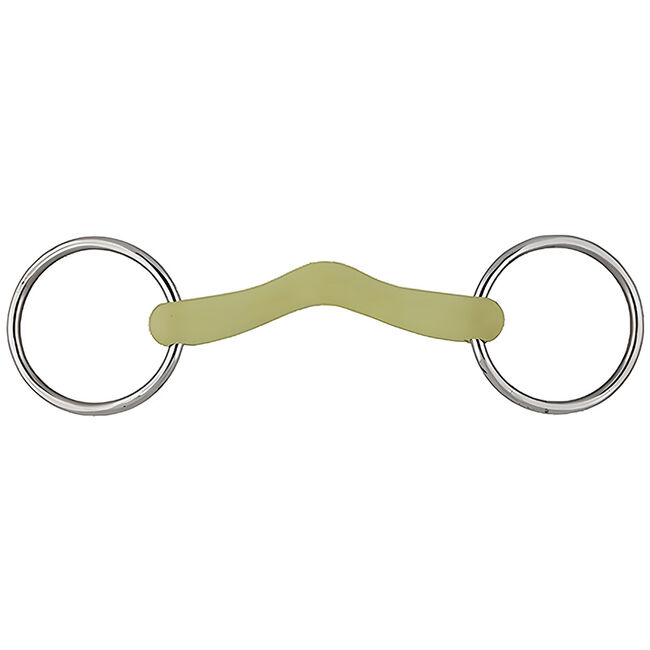 Jacks Manufacturing Low Port Ring Snaffle Bit with Apple-Flavored Mouthpiece image number null