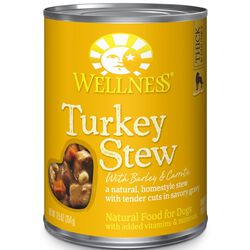 Wellness Homestyle Stew Turkey with Barley & Carrots Canned Dog Food 12.5 oz Can