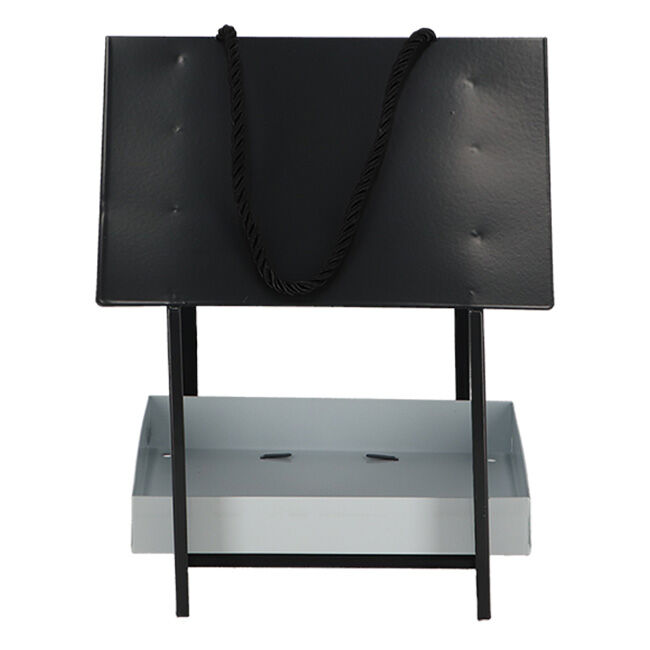 Esschert Design House Bird Feeder - Dark Grey/White - Closeout image number null