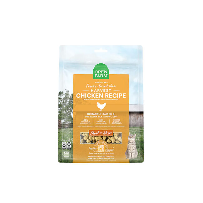Open Farm Freeze-Dried Raw Cat Food - Harvest Chicken Recipe image number null