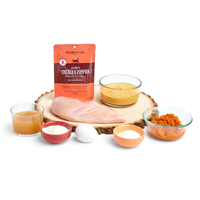 Portland Pet Food Company Luke's Cat Food Pouch - Chicken N' Pumpkin - 2.6 oz image number null