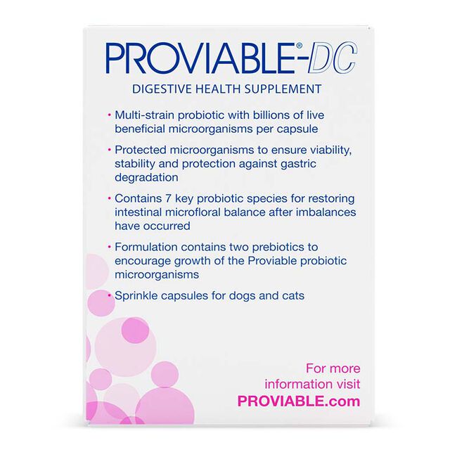 Proviable Multi-Strain Probiotic for Dogs & Cats image number null