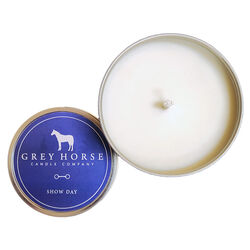 Grey Horse Candle Tin - Show Day