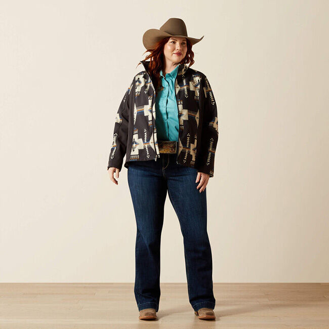 Ariat Women's Logo Softshell Print Jacket - Thornstone Print image number null