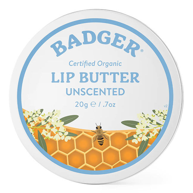 Badger Lip Butter Tin - Unscented - 0.7 oz image number null