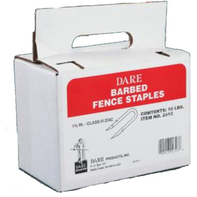 Dare Bulk Galvanized Barbed Fence Staples image number null