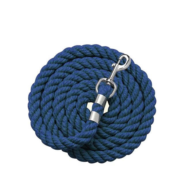 Perri's Solid Cotton Lead With Snap End - Navy image number null