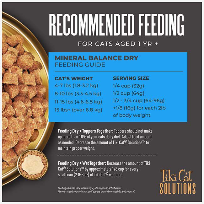 Tiki Cat Solutions Kibble Cat Food - Mineral Solutions Recipe with Chicken image number null