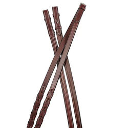Collegiate Raised Fancy Stitched Leather Reins