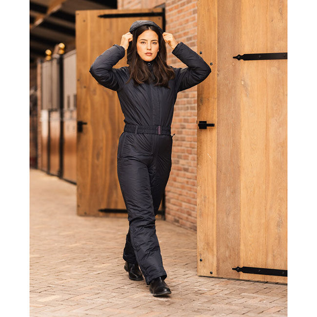 Horze Women's Annica Waterproof Padded Overall - Caviar Black image number null