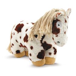 Crafty Ponies Pony & Book - Skewbald with Light Mane