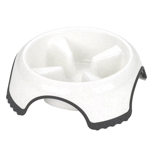 JW Pet Skid Stop Slow Feed Bowl - Assorted Colors image number null