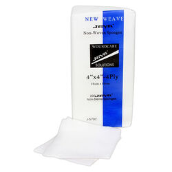 Jorvet New Weave Sponge Gauze - 4" x 4" 4-Ply - 200 Count