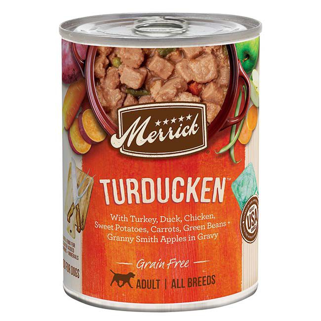 Merrick Grain Free Turducken in Gravy Wet Dog Food 13.2oz image number null