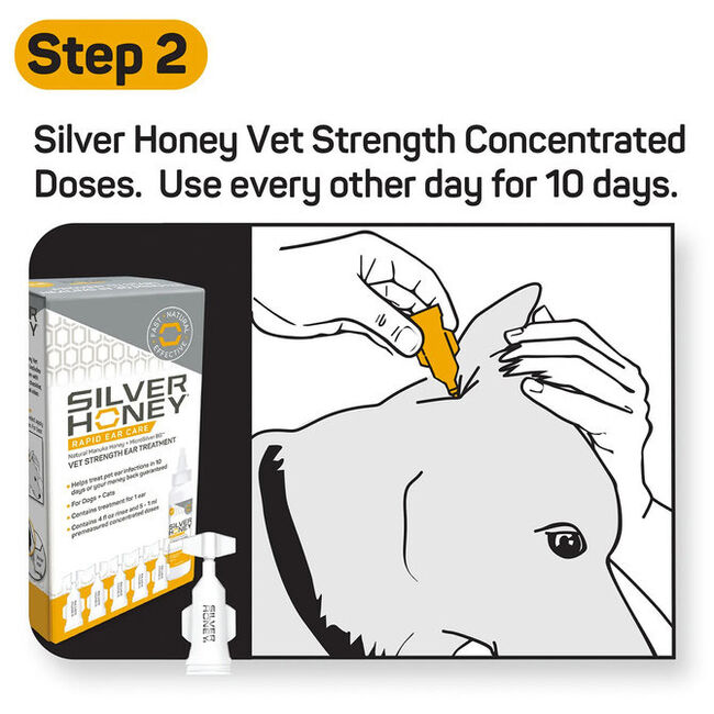 Absorbine Silver Honey Rapid Ear Care - Vet Strength Ear Treatment for Cats & Dogs image number null